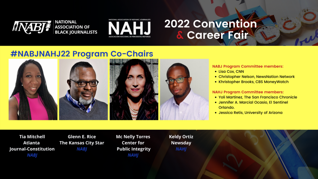 NABJ, NAHJ Announce Program Chairs and Committees for 2022